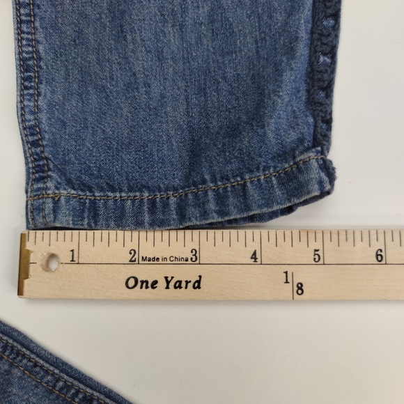 Free People Pleated Jeans Size 26 Embroidered - Picture 13 of 13